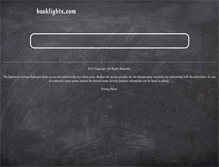 Tablet Screenshot of booklights.com